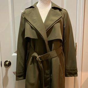 MICHAEL KORS 
Woven Double-Collar Trench Coat 77M4117M72